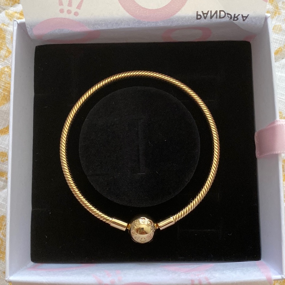Pandora gold plated bracelet